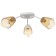 Six 3x15W E27 white-brown 50x50x15cm Bayerlux