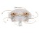 Economic light chandelier with DDD 41007/3 3x40W E27 LED white 49x49x17 cm