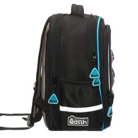 School backpack 37 x 28 x 13 cm, ergonomic back, Across 557, blue CS23-557-2-3