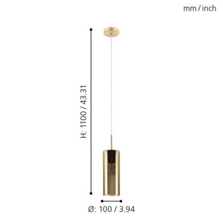 Selvino chandelier 1x15W E27-2