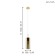 Selvino chandelier 1x15W E27