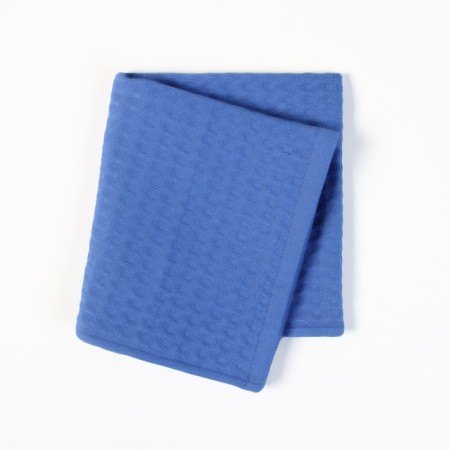 New Year's gift set of Snow: Blue towel 35x60cm, HL 100%, waffle 220g/m2-5