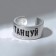 Ring with the inscription "Dance", the color of silver, dimensionless
