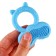 Silicone teething "cat", massager, color mix, crumb I