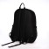 Young backpack from textiles on lightning, 3 pockets, black color