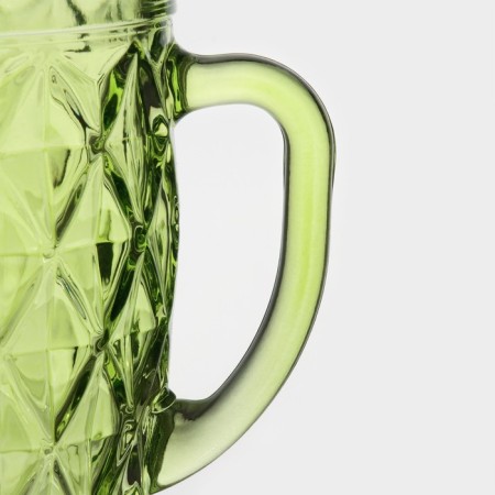 Glass mug, 400 ml, color and texture mix-1