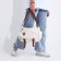 Youth bag on the valve, milk/brown color