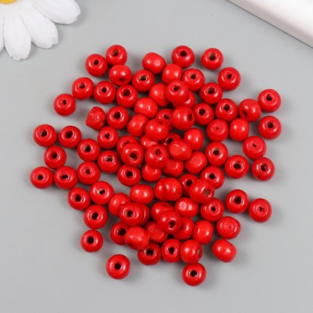 Beads for creativity tree "Reds" d = 0.8 cm set 20 g-1