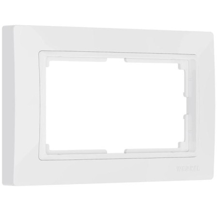 Frame for a double outlet WL03-FRAME-01-DBL, white color-1
