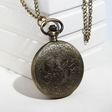 Pocket clock "Two-headed eagle", quartz, d dial-4 cm, 5 x 4.5 cm-2