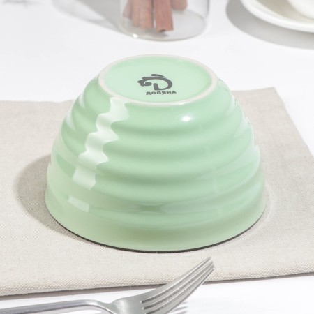 Salennik ceramic shade "Noel", 530 ml, green color-1