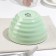 Salennik ceramic shade "Noel", 530 ml, green color