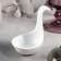 Porcelain dish for Wilmax snacks, 9 × 6 cm, white color