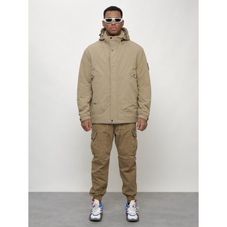 Male spring jacket, size 56, beige color