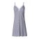 Night shirt female, white-blue color/Print cage, size 52