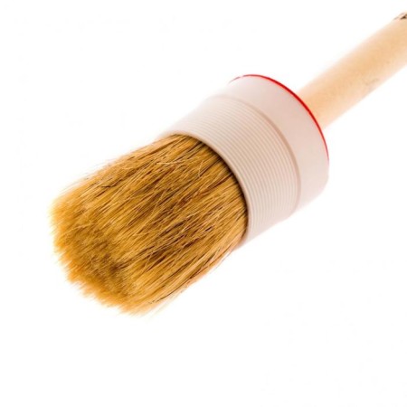 Round brush MTX 82082, natural bristles, wooden pen, 45 mm-1