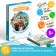 The board game-book "Box of Knowledge. Facts about animals ", 50 cards, cubes, 5+