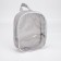 Cosmetic bag with a handle, a gray color
