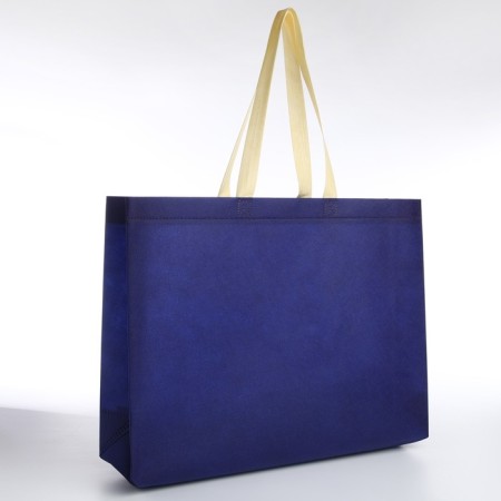 Bag beach without fasteners, blue color