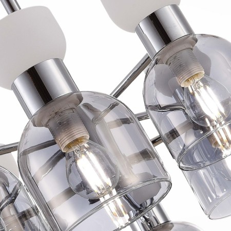Ceiling EVOLUCE lamp. Sle1045-102-08. Vento. 8x40 watts, E14, 71x71x44 cm, chromium color-4