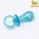 Chewing toy "nipple" Transparent, pp, 9.5 cm, blue