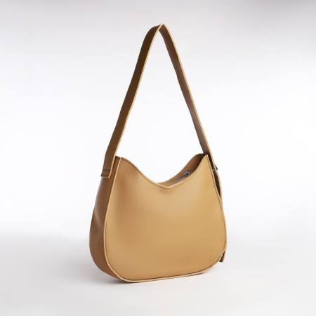 Women's bag on one shoulder, on lightning, beige color-3