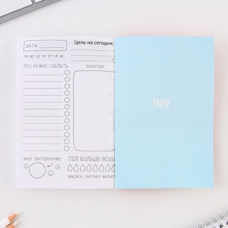 Notepad of a creative person in a soft cover "I believe in unicorns" A6 120 liters-8