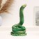 Figure "Cobra" Green with gilding, 17x13x25cm