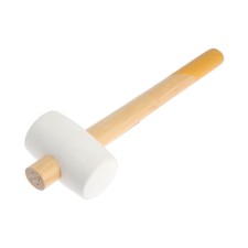 Kiyanka scrap, wooden handle, white rubber, 55 mm, 400 g