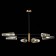 Ceiling lamp ST LUCE. SL1209.302.06. Morave. 6x40 watts, E14, 132x132x75.1 cm, bronze color, black