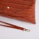 Clamp bag on the valve, brown color