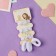 Hair gum "Tenderness" (set 6 pcs) Bunny, white
