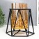 Summary Metal, glass for 1 candle "Eye" D-7.5 cm, gold, black 13x15.5x14.5 cm