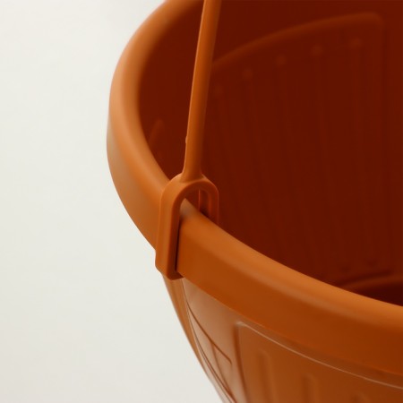 Suspended pot, 2 l, plastic, brown-3