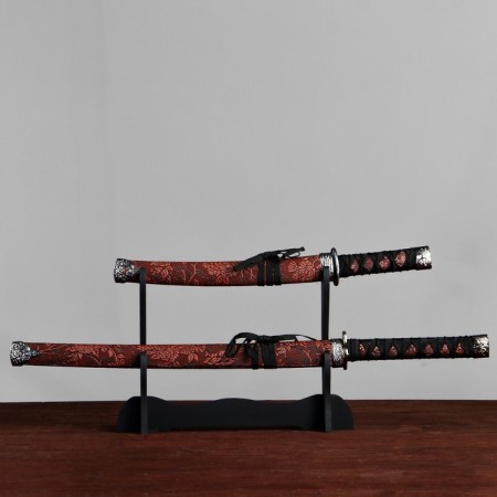Suv. Product Katana 2V1 on a stand, scabbard to leatherette, flowers shocked 47/70cm