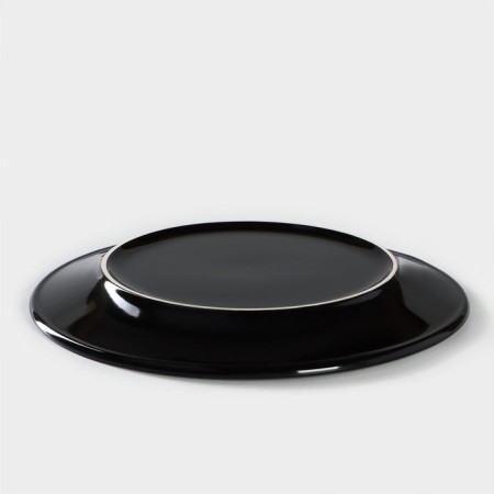 Porcelain plate Verde Notte, D = 25.5 cm-2