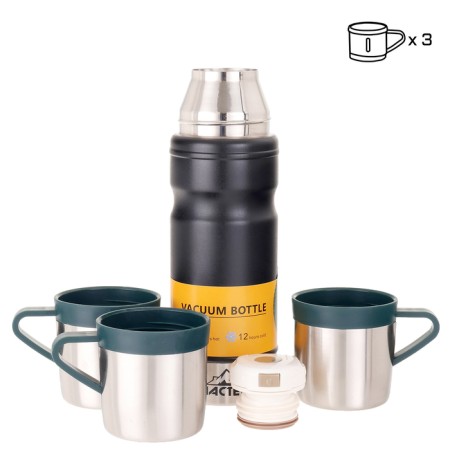 Set "Master K": Thermos 680 ml and 3 circles, retains heat 12 hours, black-1