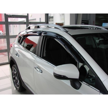 Subaru XV windows deflectors, 2017-/Impreza, 2016-, HB, dark-1