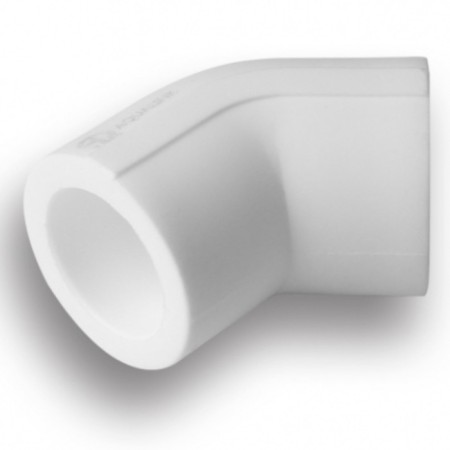 Aqualink square, polypropylene, d = 40 mm, 45 °-5