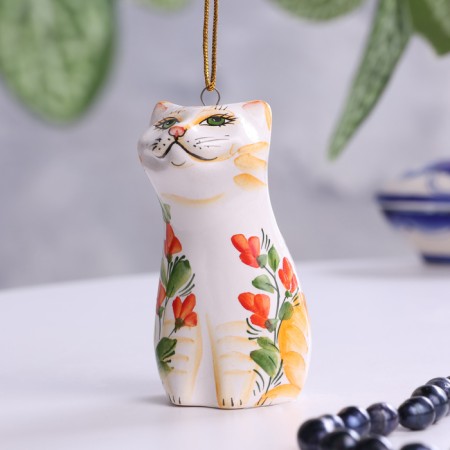 Сувенир "Котик", 8 см, майолика-2