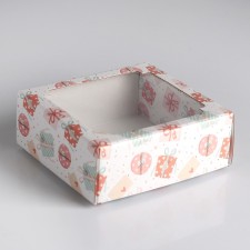 Box a team cover is, with a window, 