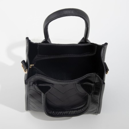 Bag Female Tout with zipper, black color-5