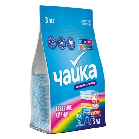 Powder for washing Seagull "Northern Lights", for colored linen, automatic, 3 kg-3
