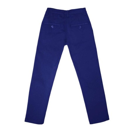 Pants for a boy, height 140 cm, blue color-1