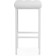 Har lobe metal stool/eco -leather, white/white 35x35x65 cm