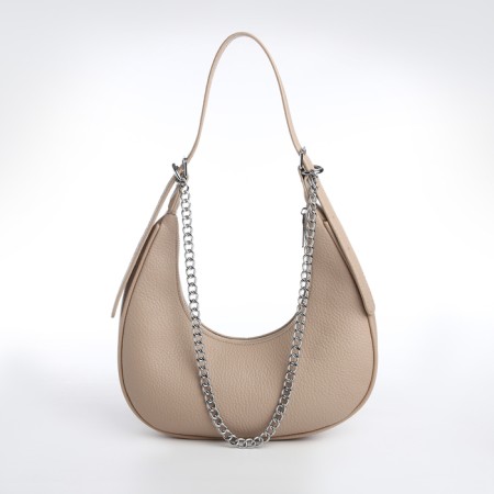 Bag Women's Sobo on the zipper Textura, average size, beige color