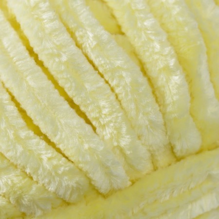 Yarn "Chenille" 100% micropoliester 90m/100g (561 yellow)-2