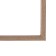 Frame for paintings (mirrors) 40 x 50 x 1.9 cm, plastic, calligrata 6400, light brown