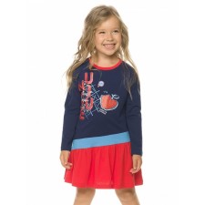 Dress for girls, height 86 cm, blue color