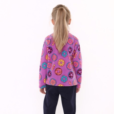 Jumper for children, lilac color/donuts, height 122-128 cm-3